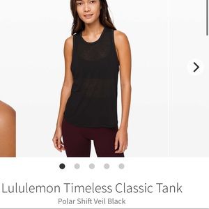 New Lululemon Timeless Classic Tank